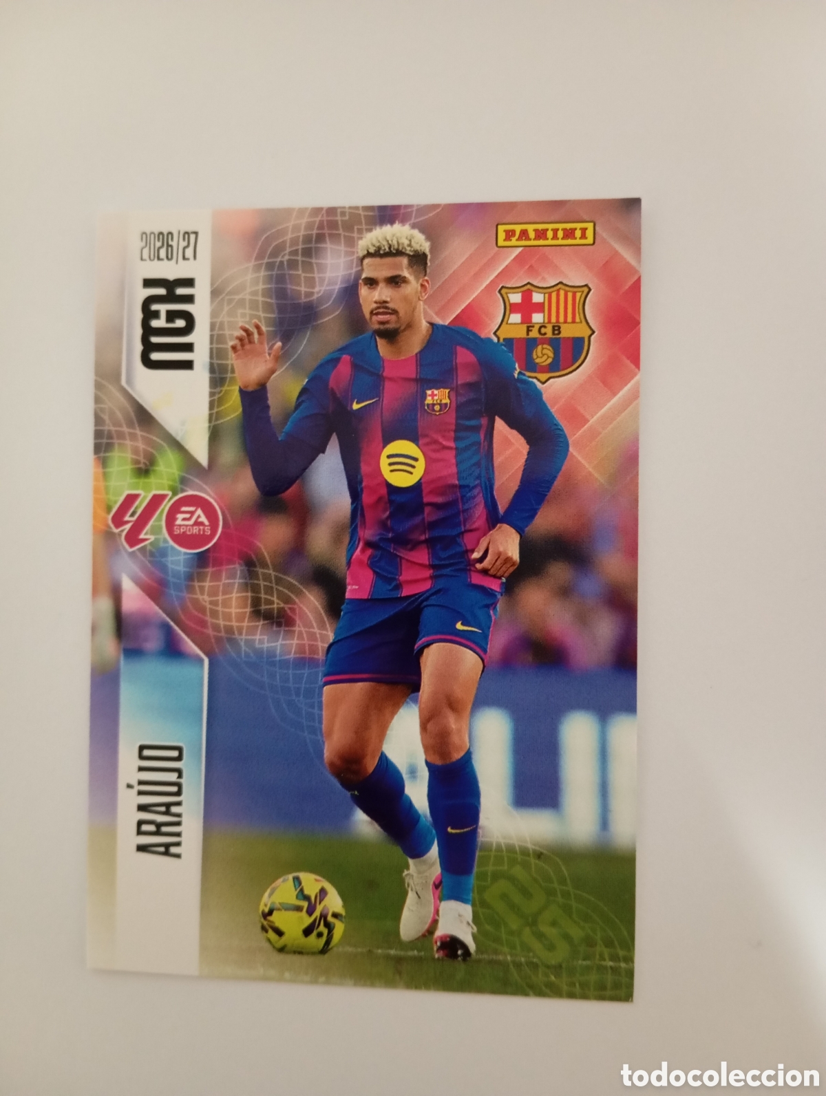 Cromos de f&uacute;tbol: 80 ARAUJO PANINI MEGACRACKS 26 27