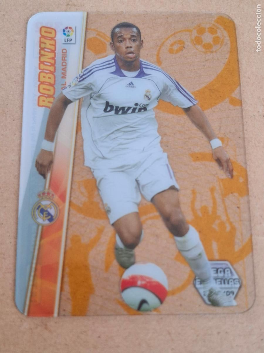 Cromos de f&uacute;tbol: MEGACRACKS 2008 2009 08 09 - PANINI - 382 ROBINHO ( ULTRA CARD ) - REAL MADRID