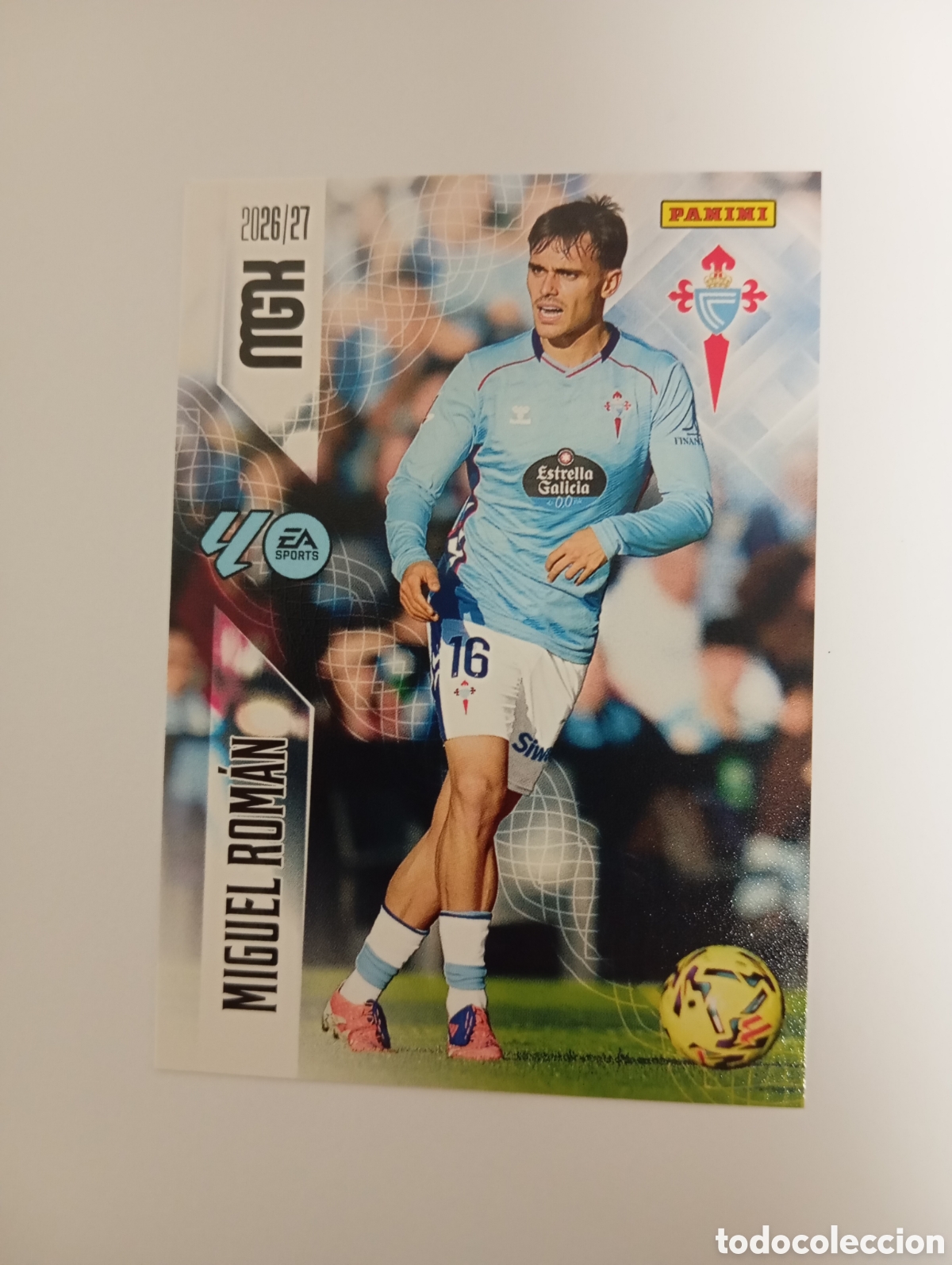 Cromos de f&uacute;tbol: 119 MIGUEL ROMAN PANINI MEGACRACKS 26 27