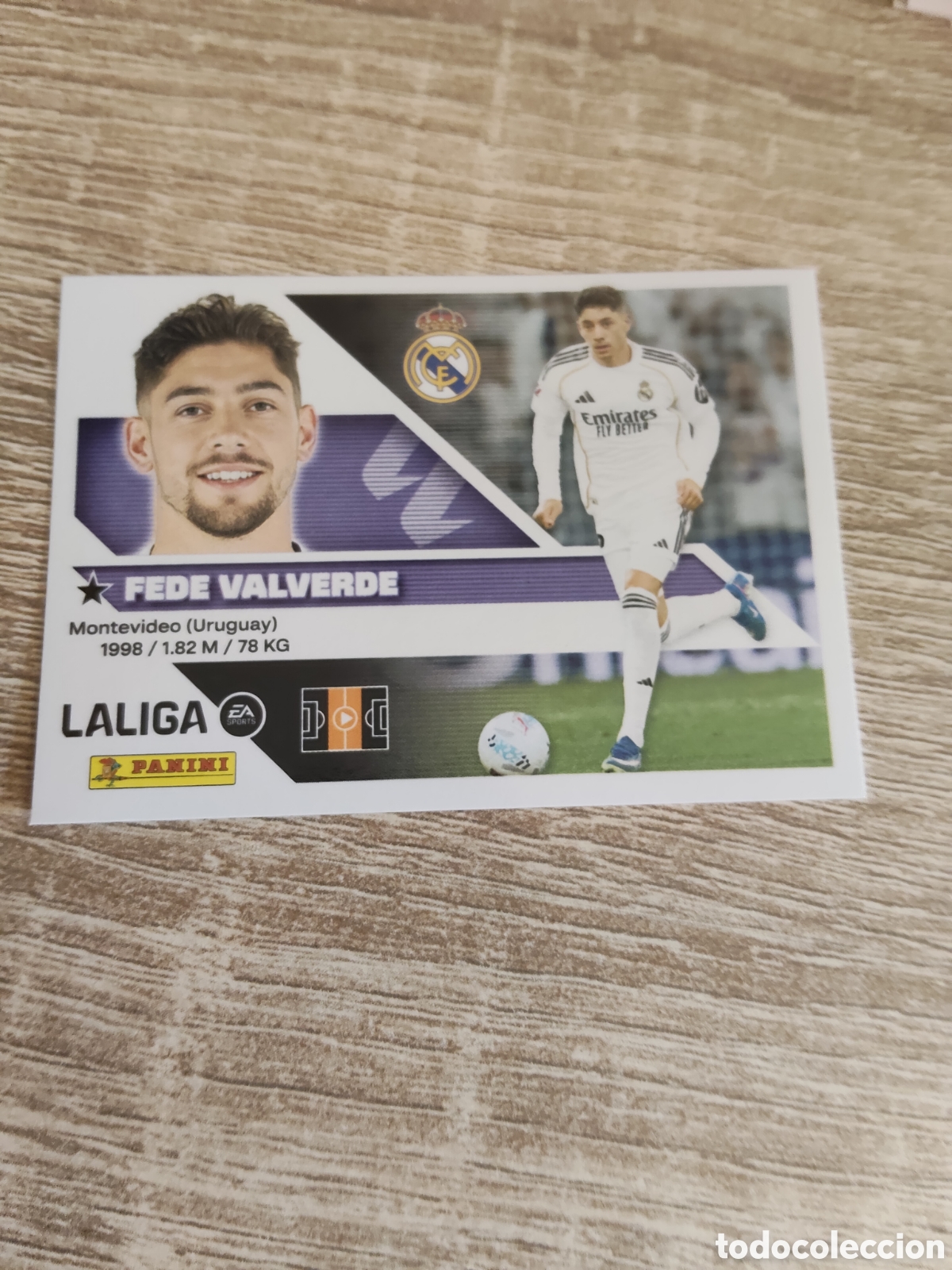 Cromos de f&uacute;tbol: Fede Valverde Real Madrid liga 2026 2027 26 27 ediciones este