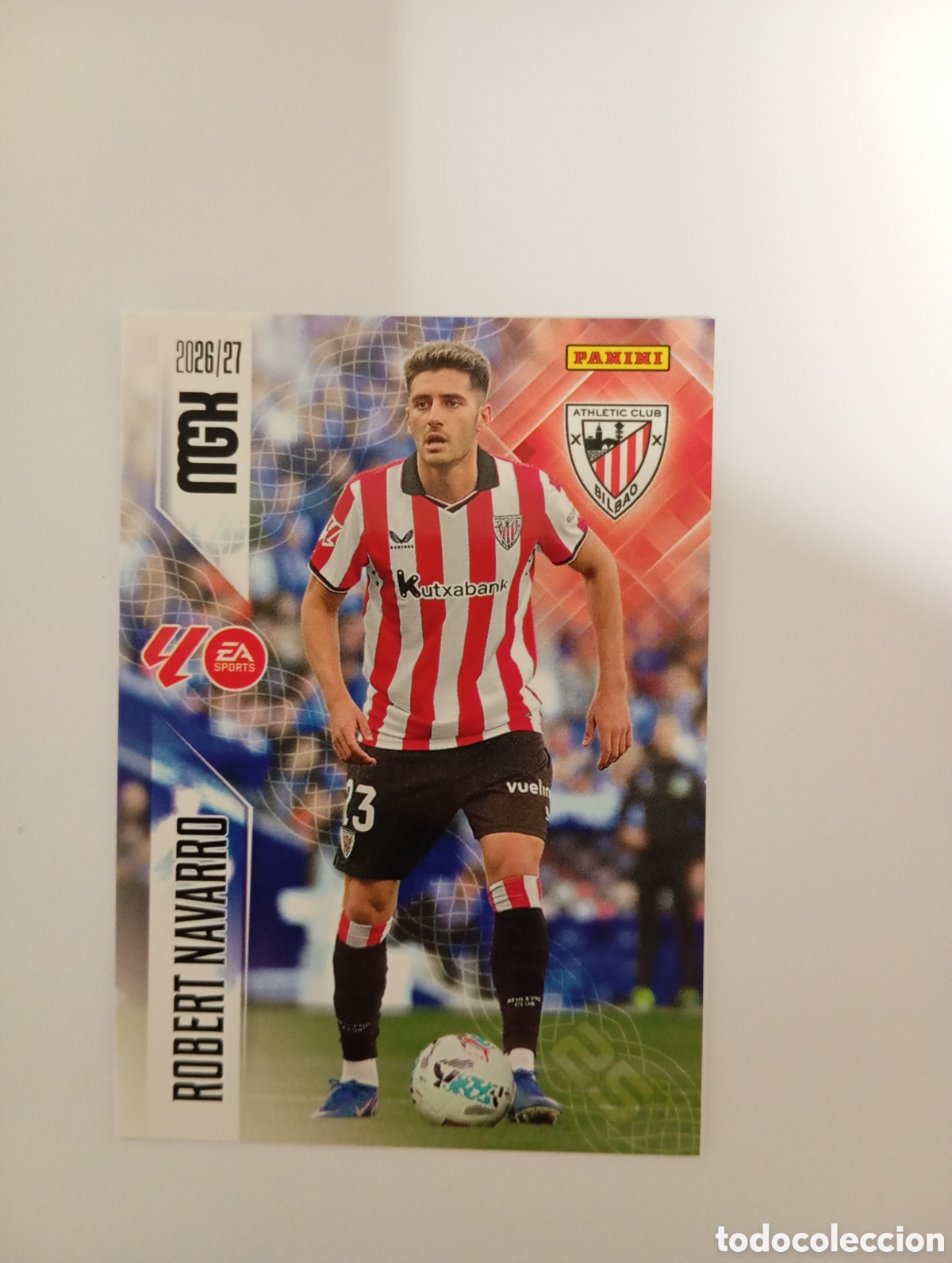 Cromos de f&uacute;tbol: 51 ROBERT NAVARRO PANINI MEGACRACKS 26 27