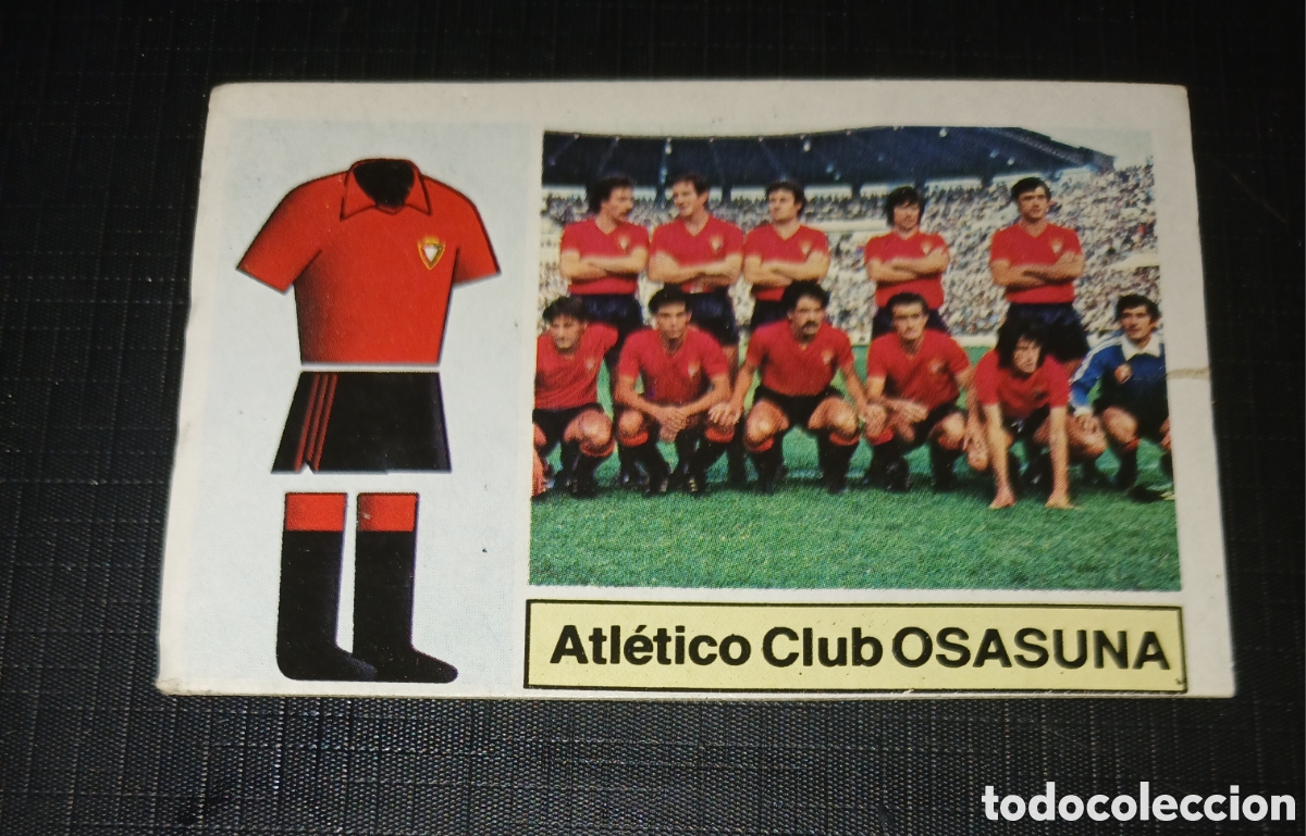 Cartes &agrave; collectionner de Football: Cromo Escudo / Alineaciones Atl&eacute;tico Club Osasuna Ed. Este Liga 1982 1983 82-83 Sin pegar