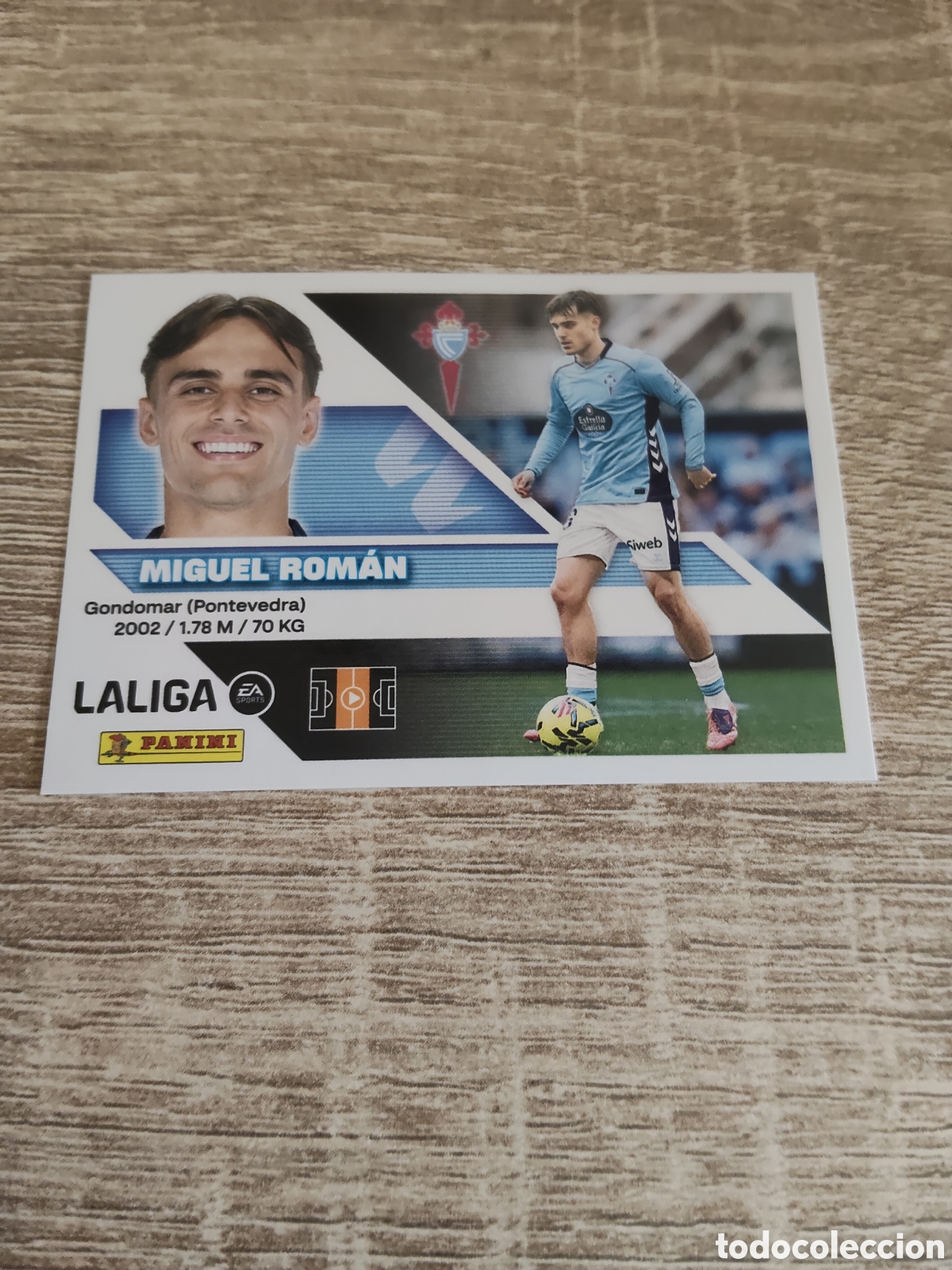Cromos de f&uacute;tbol: Miguel Rom&aacute;n Celta de Vigo liga 2026 2027 26 27 ediciones este