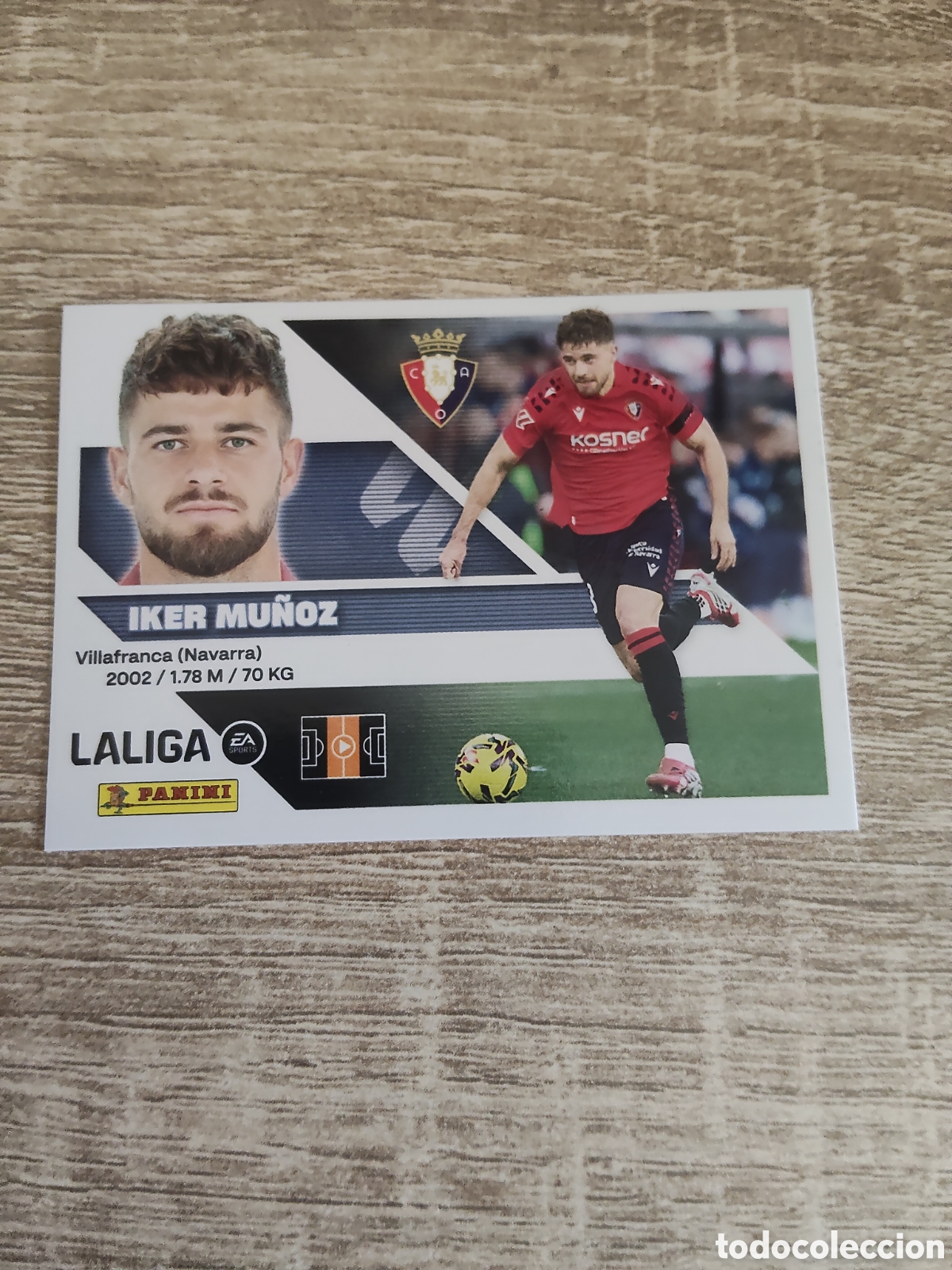 Cartes &agrave; collectionner de Football: Iker Mu&ntilde;oz Osasuna liga 2026 2027 26 27 ediciones este