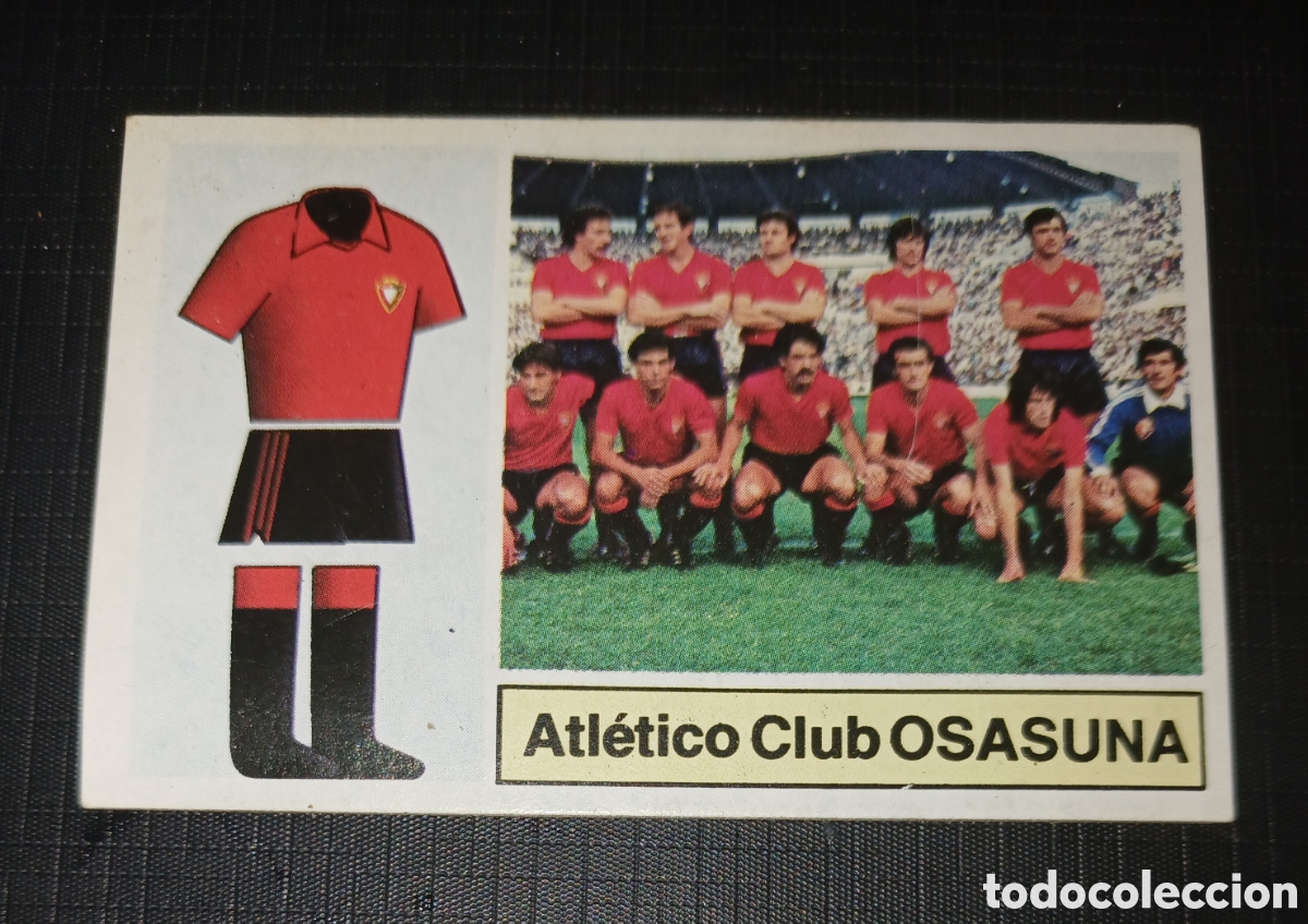 Cartes &agrave; collectionner de Football: Cromo Escudo / Alineaciones Atl&eacute;tico Club Osasuna Ed. Este Liga 1982 1983 82-83 Sin pegar