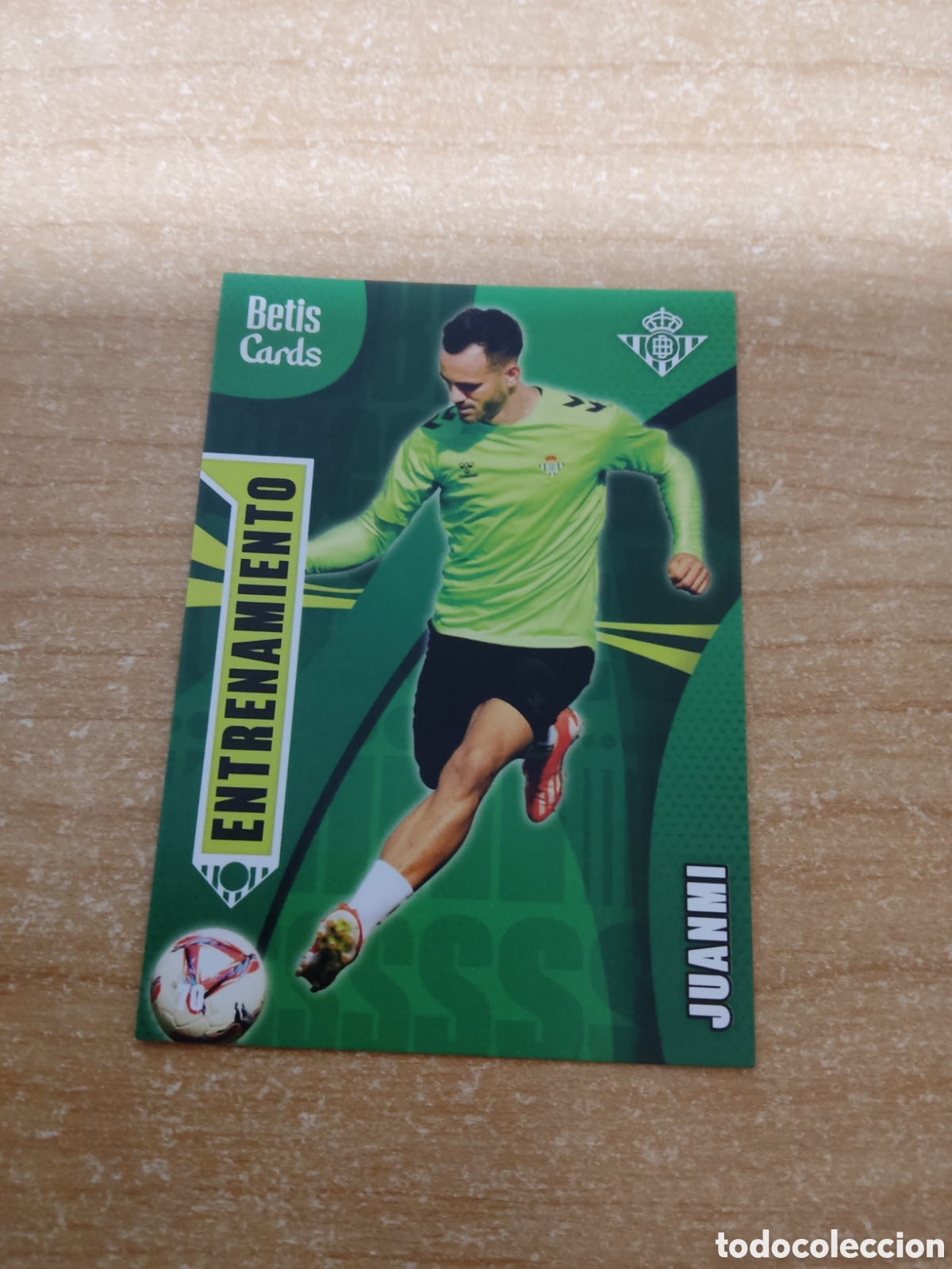 Cromos de f&uacute;tbol: 70 JUANMI ENTRENAMIENTO REAL BETIS HOLY CARDS 2024 2025