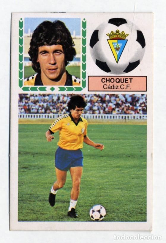 Football Stickers: LIGA 83 84 1983 1984 CHOQUET (C&Aacute;DIZ) version 2 - DESPEGADO - EDICIONES ESTE