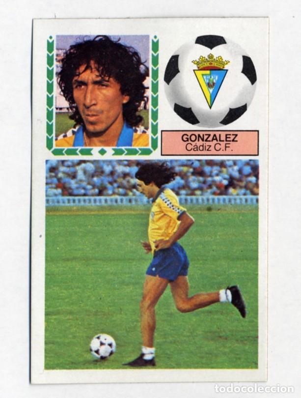 Cromos de f&uacute;tbol: LIGA 83 84 1983 1984 GONZ&Aacute;LEZ (C&Aacute;DIZ) version 2 - DESPEGADO - EDICIONES ESTE