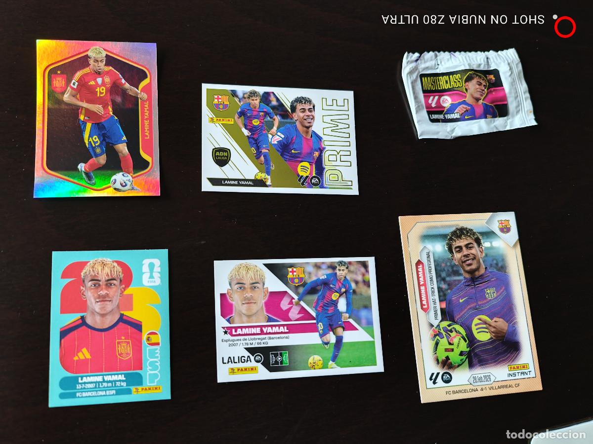 Cromos de f&uacute;tbol: Lamine Yamal 6 cromos distintos Fc Barcelona 26/27 nuevos de sobre