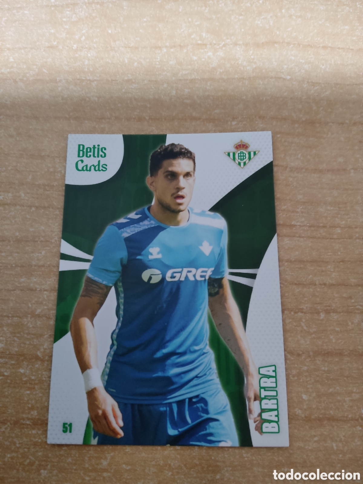 Cromos de f&uacute;tbol: 51 BARTRA REAL BETIS HOLY CARDS 2024 2025