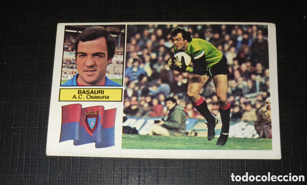 Cromos de f&uacute;tbol: Cromo Basauri A.C. Osasuna Ed. Este Liga 1982 1983 82-83 Sin pegar, nunca pegado