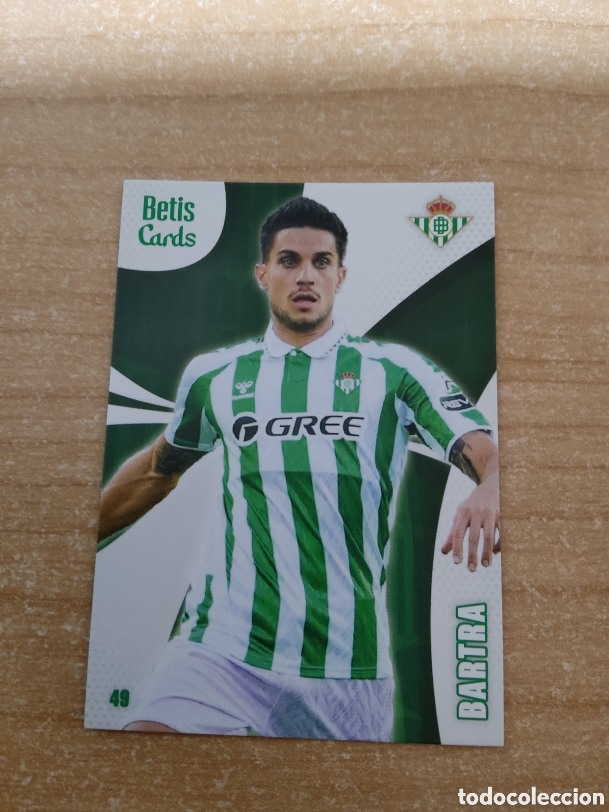 Cromos de f&uacute;tbol: 49 BARTRA REAL BETIS HOLY CARDS 2024 2025