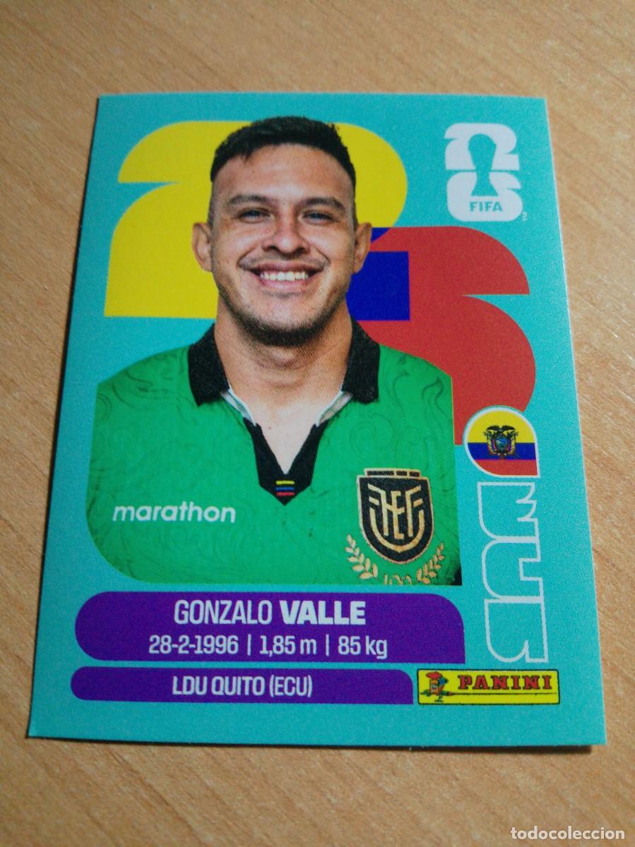Cromos de f&uacute;tbol: ECU 3 GONZALO VALLE ECUADOR MUNDIAL FIFA WORLD CUP 2026 26 PANINI STICKERS NUEVO