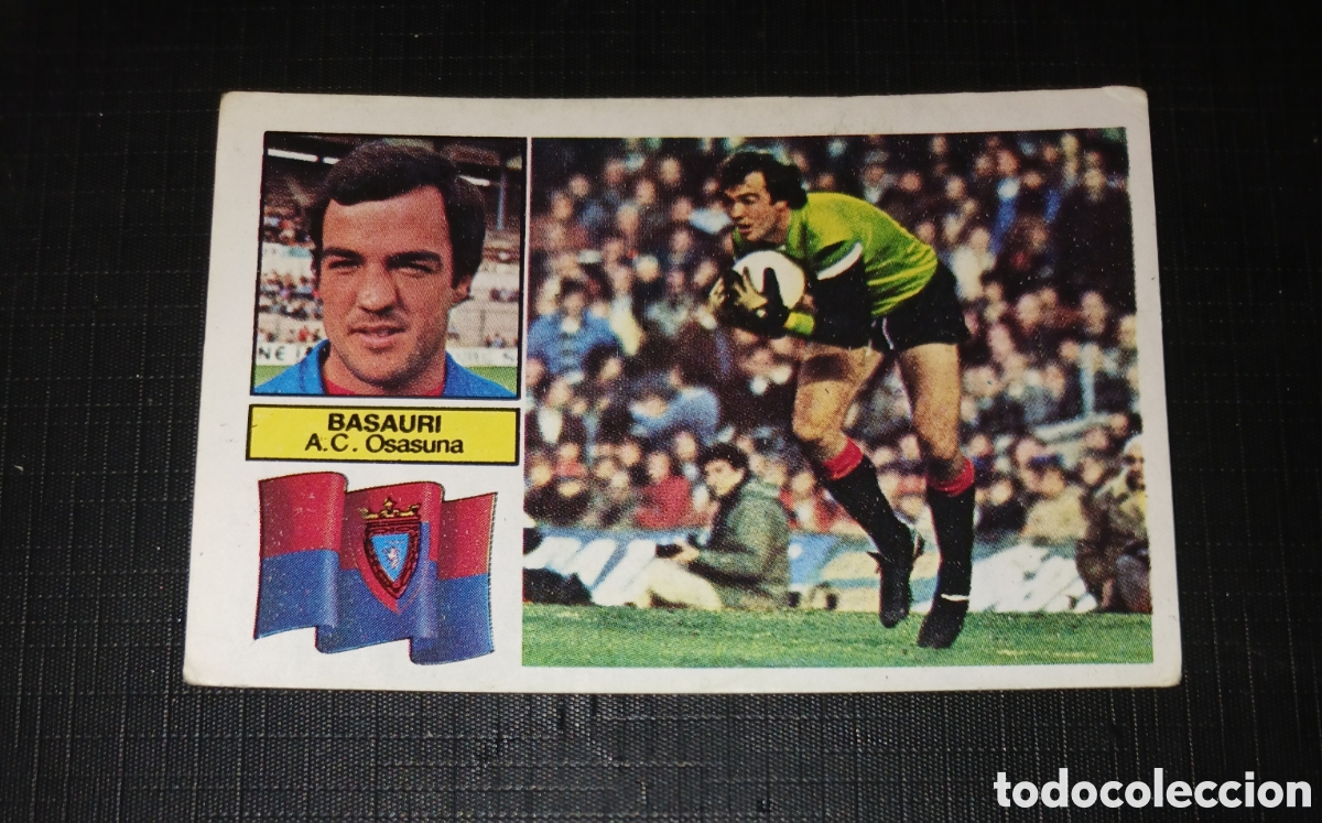 Cromos de f&uacute;tbol: Cromo Basauri A.C. Osasuna Ed. Este Liga 1982 1983 82-83 Sin pegar, nunca pegado