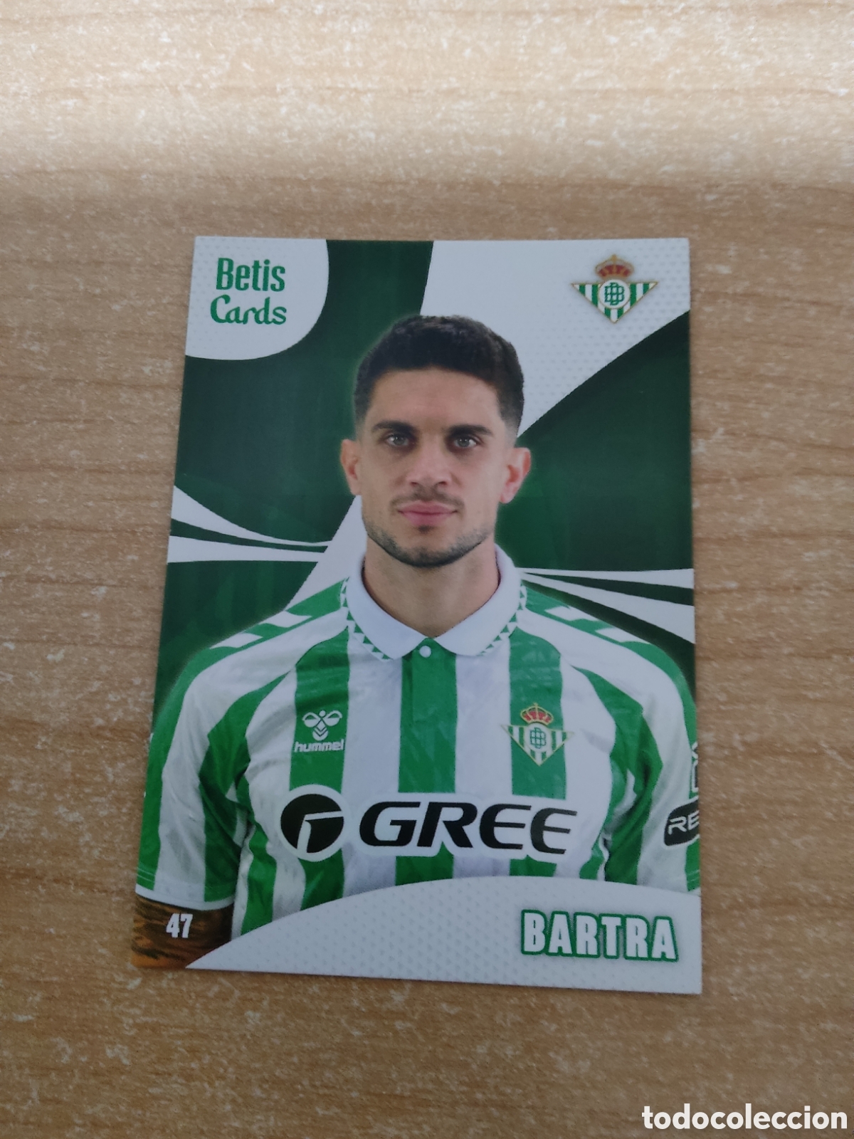 Cromos de f&uacute;tbol: 47 BARTRA REAL BETIS HOLY CARDS 2024 2025