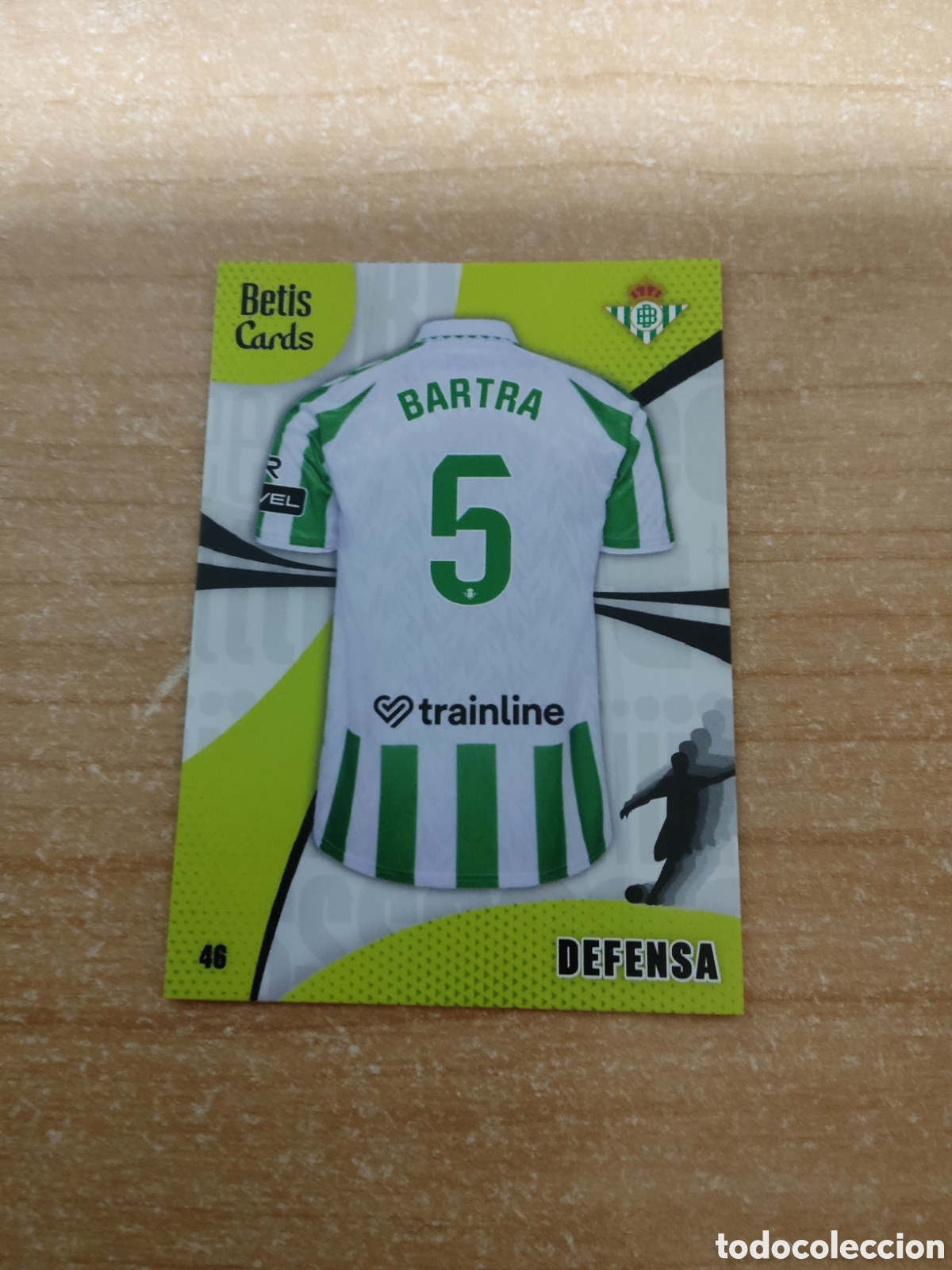 Cromos de f&uacute;tbol: 46 BARTRA DEFENSA REAL BETIS HOLY CARDS 2024 2025