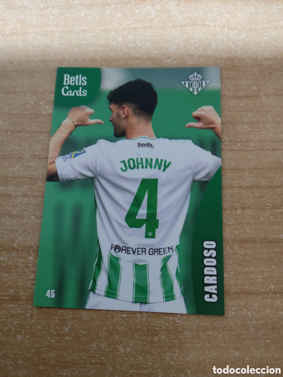 Cromos de f&uacute;tbol: 45 JOHNNY CARDOSO REAL BETIS HOLY CARDS 2024 2025