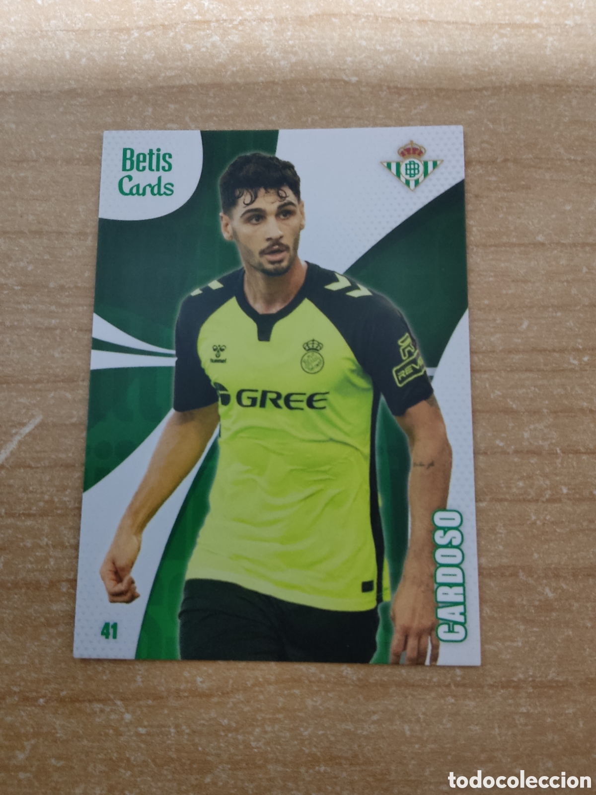 Cromos de f&uacute;tbol: 41 JOHNNY CARDOSO REAL BETIS HOLY CARDS 2024 2025