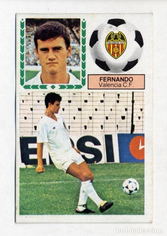 Cromos de f&uacute;tbol: LIGA 83 84 1983 1984 &Uacute;LTIMOS FICHAJES 36 FERNANDO (VALENCIA) - DESPEGADO