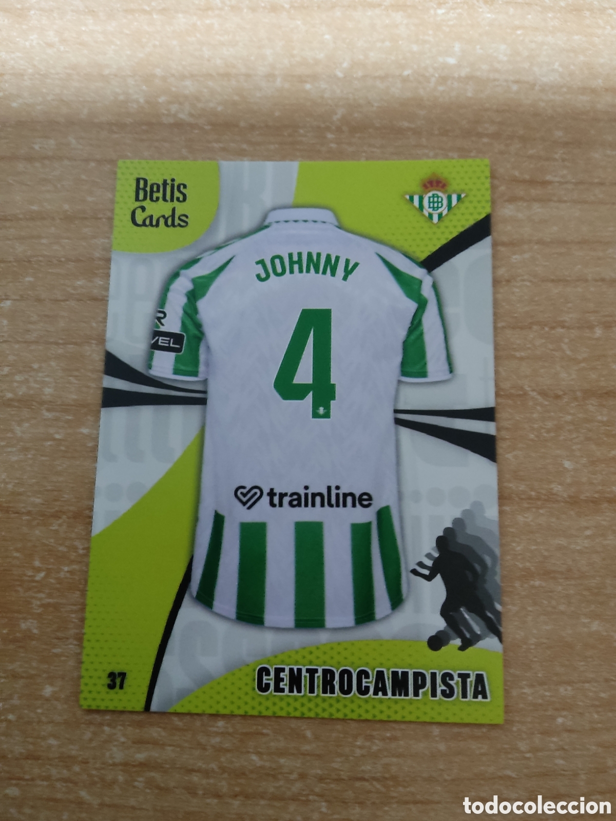 Cromos de f&uacute;tbol: 37 JOHNNY CARDOSO CENTROCAMPISTA REAL BETIS HOLY CARDS 2024 2025