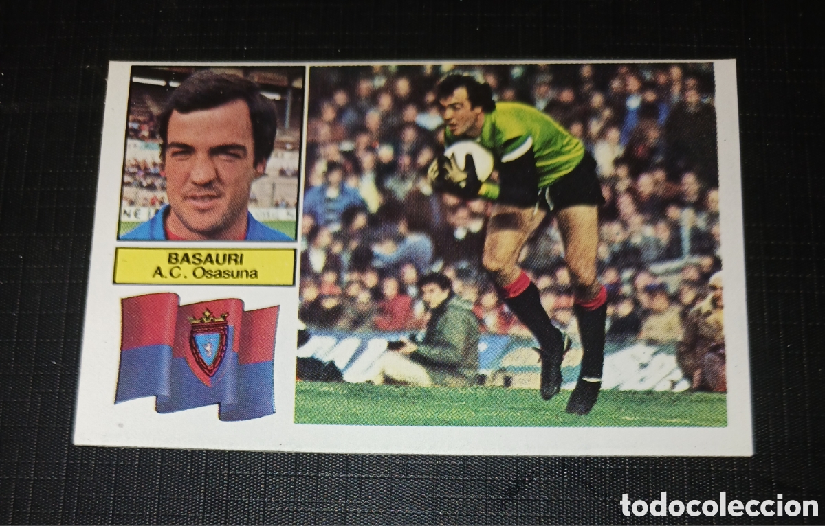 Cromos de f&uacute;tbol: Cromo Basauri A.C. Osasuna Ed. Este Liga 1982 1983 82-83 Sin pegar, nunca pegado