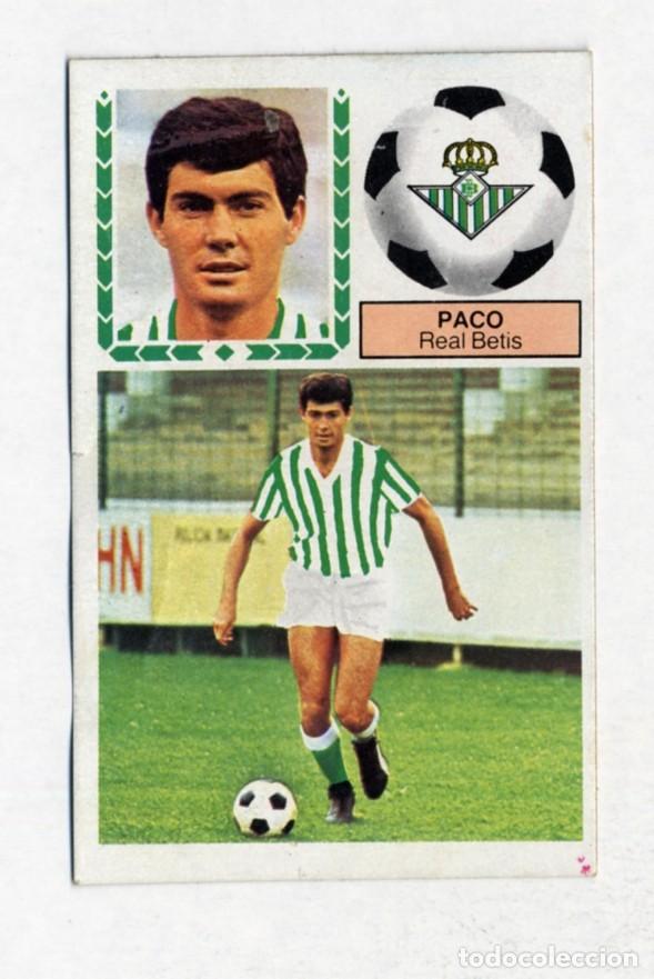 Cromos de f&uacute;tbol: LIGA 83 84 1983 1984 &Uacute;LTIMOS FICHAJES 41 BIS PACO (BETIS) - DESPEGADO
