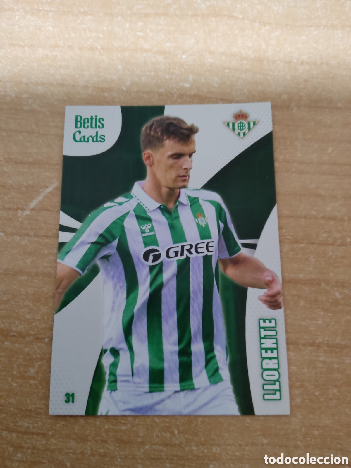 Cromos de f&uacute;tbol: 31 DIEGO LLORENTE REAL BETIS HOLY CARDS 2024 2025