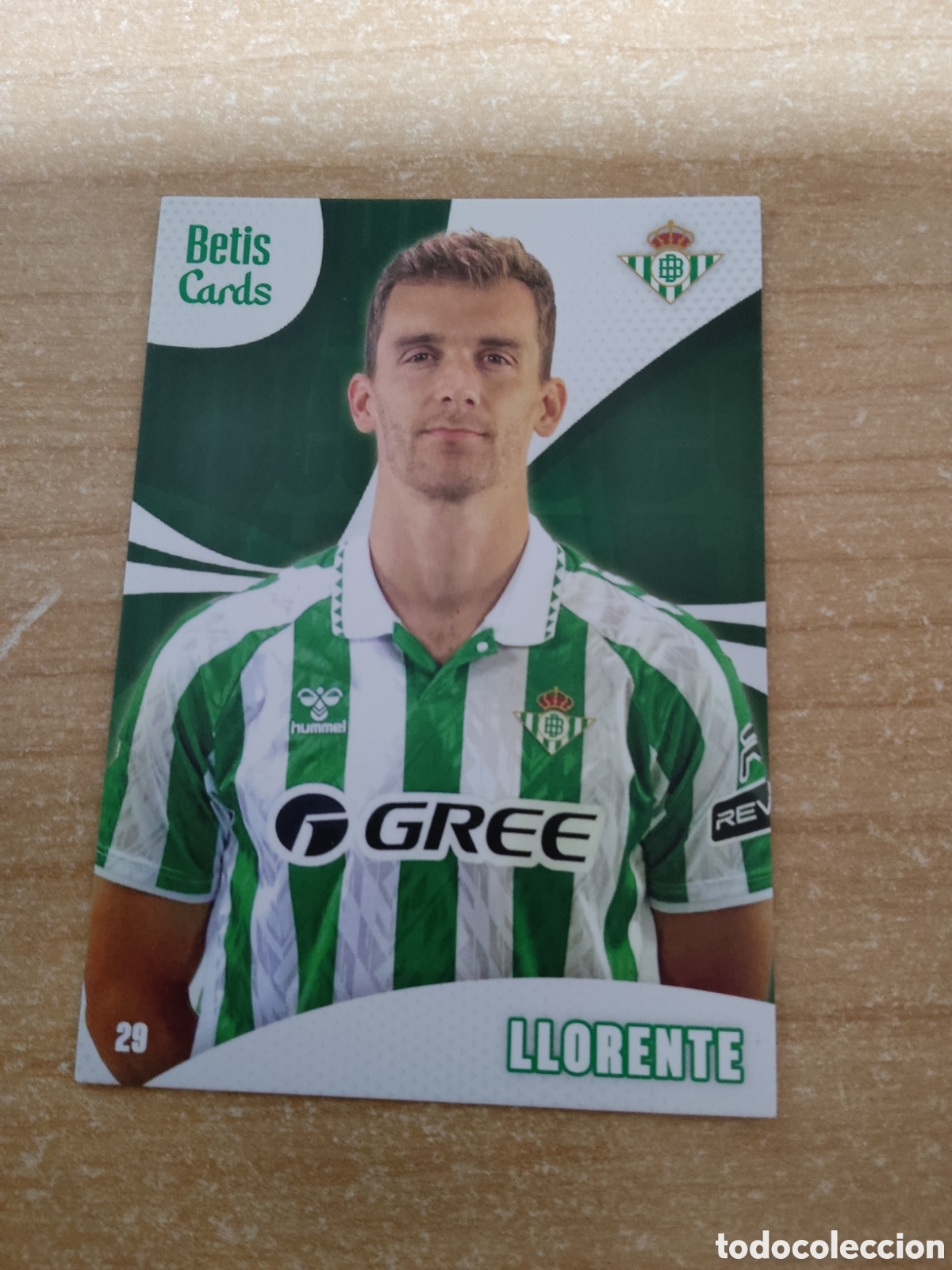 Cromos de f&uacute;tbol: 29 DIEGO LLORENTE REAL BETIS HOLY CARDS 2024 2025