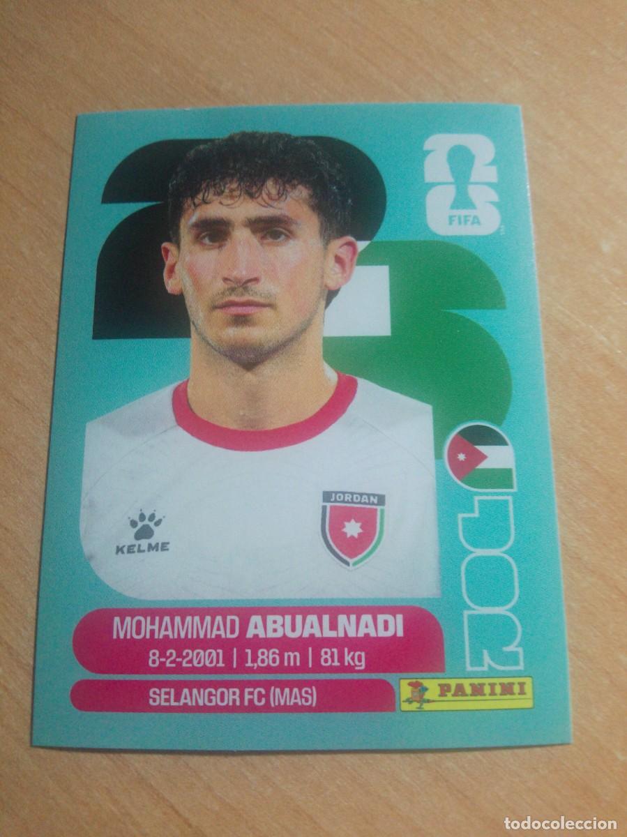 Cromos de f&uacute;tbol: ABUALNADI JORDANIA JOR 8 MUNDIAL FIFA WORLD CUP 2026 26 PANINI STICKERS NUEVO