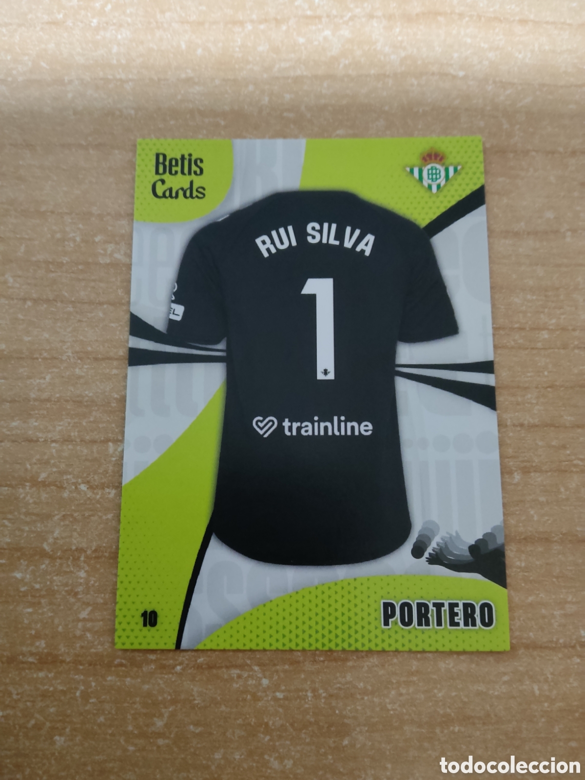 Cromos de f&uacute;tbol: 10 RUI SILVA PORTERO REAL BETIS HOLY CARDS 2024 2025