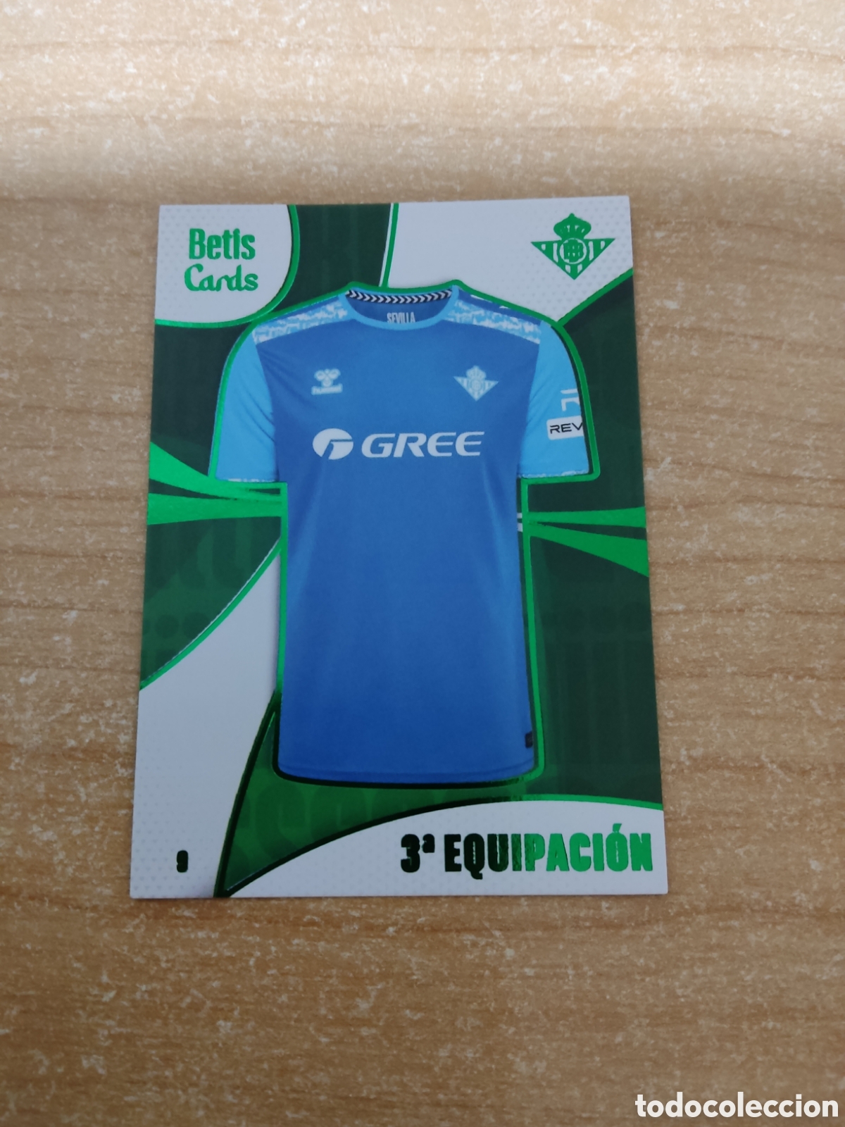 Cromos de f&uacute;tbol: 9 TERCERA EQUIPACION REAL BETIS HOLY CARDS 2024 2025