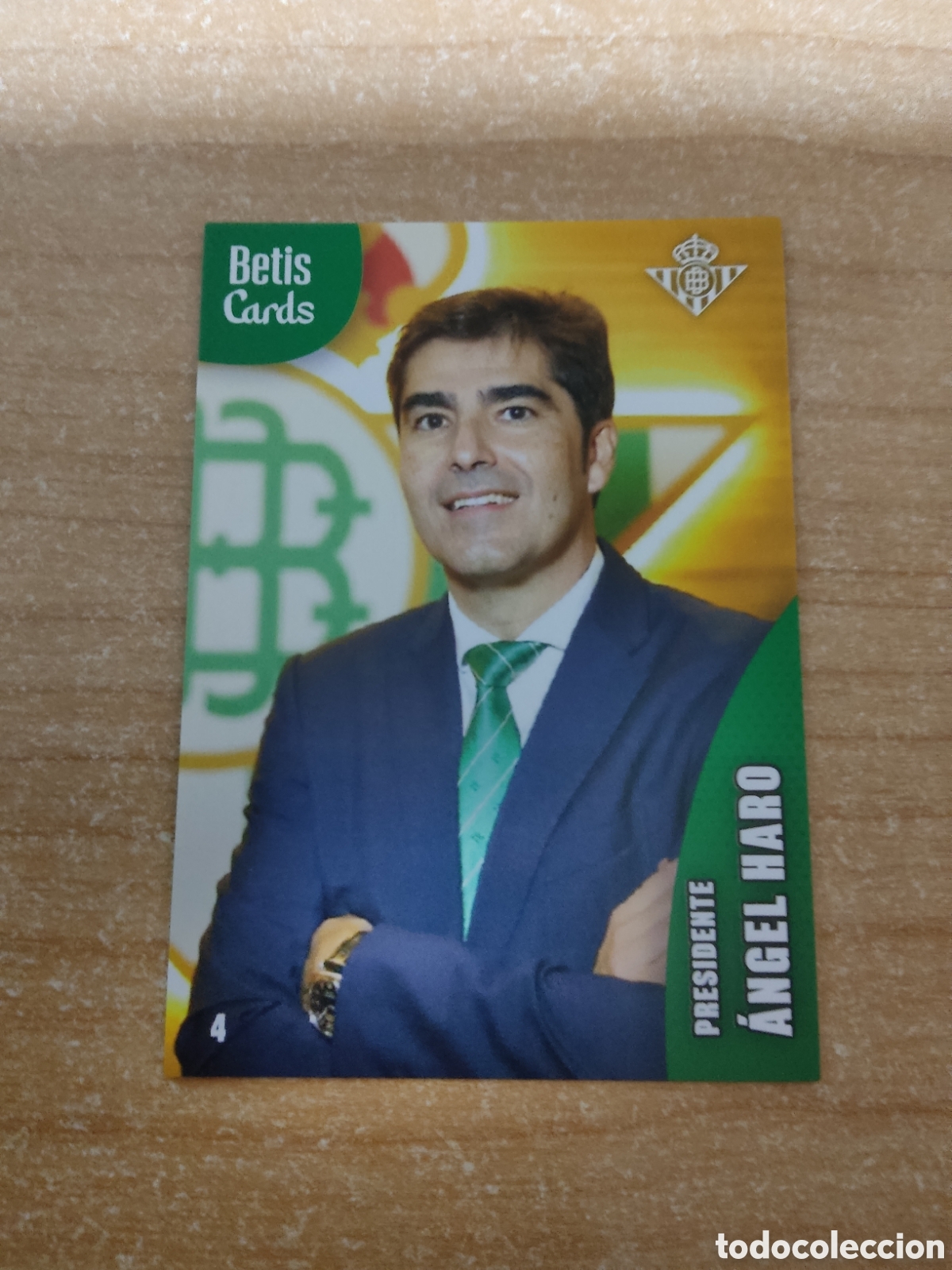 Cromos de f&uacute;tbol: 4 PRESIDENTE ANGEL HARO REAL BETIS HOLY CARDS 2024 2025