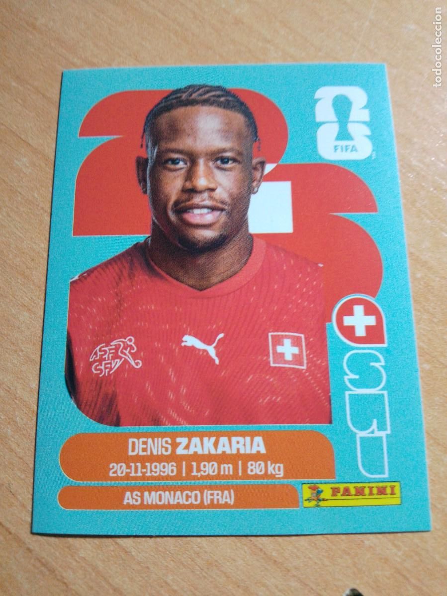 Cromos de f&uacute;tbol: ZAKARIA SUIZA SUI 10 MUNDIAL FIFA WORLD CUP 2026 26 PANINI STICKERS NUEVO