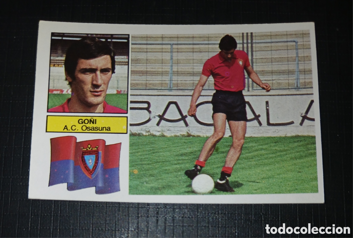 Cromos de f&uacute;tbol: Cromo Go&ntilde;i A.C. Osasuna Ed. Este Liga 1982 1983 82-83 Sin pegar, nunca pegado