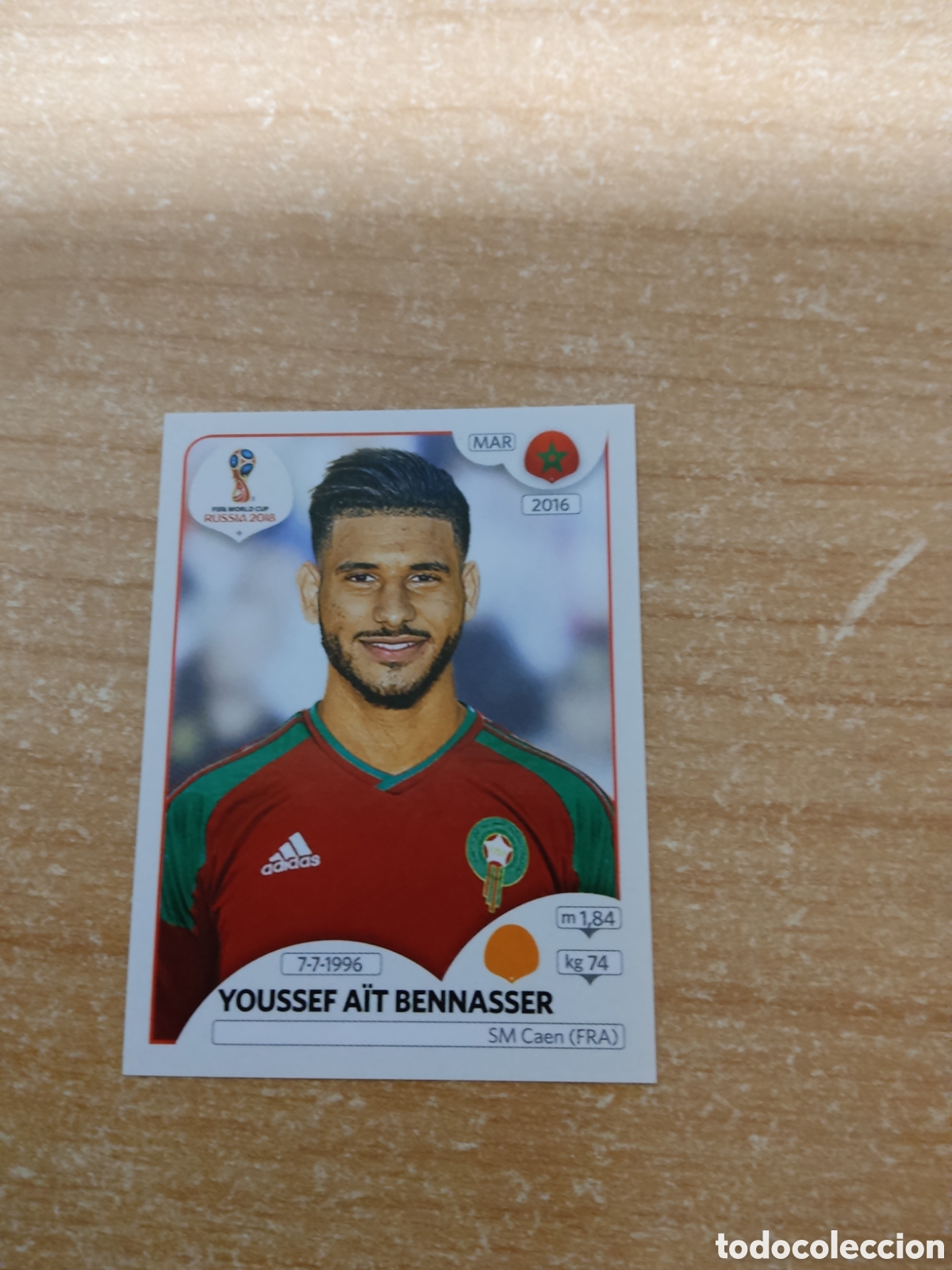 Figurine di Calcio: 167 YOUSSEF AIT BENNASER MARRUECOS MUNDIAL 2018 RUSSIA