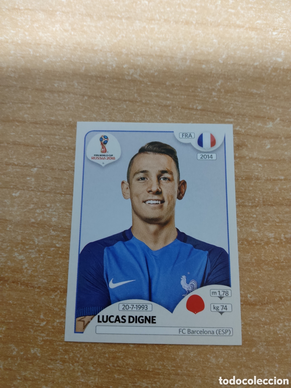 Cromos de f&uacute;tbol: 196 LUCAS DIGNE FRANCIA MUNDIAL 2018 RUSSIA