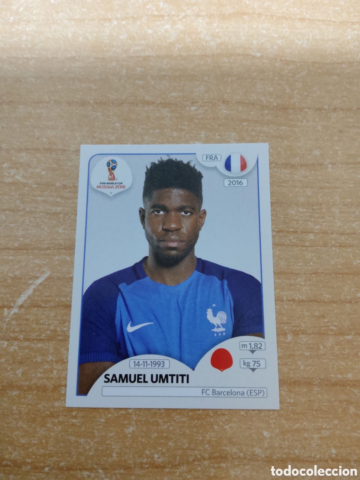 Cromos de f&uacute;tbol: 198 SAMUEL UMTITI FRANCIA MUNDIAL 2018 RUSSIA