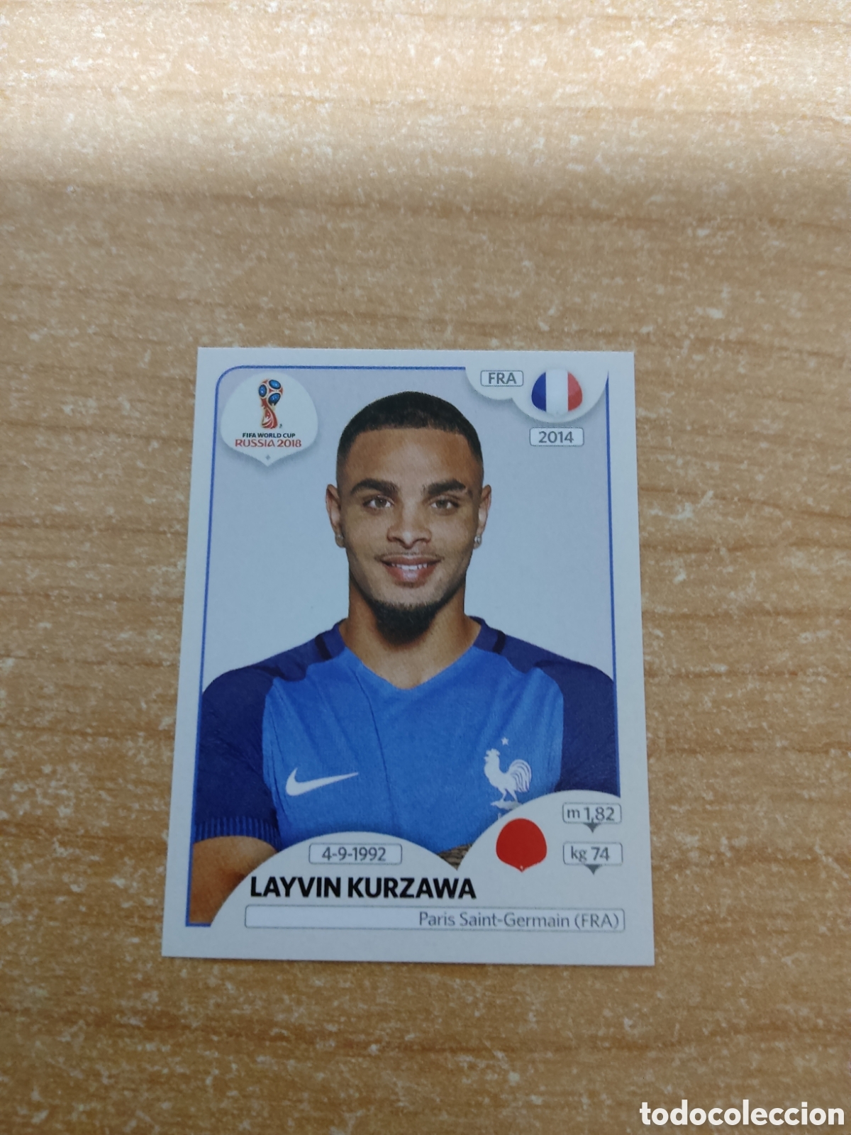 Cromos de f&uacute;tbol: 199 LAYVIN KURZAWA FRANCIA MUNDIAL 2018 RUSSIA