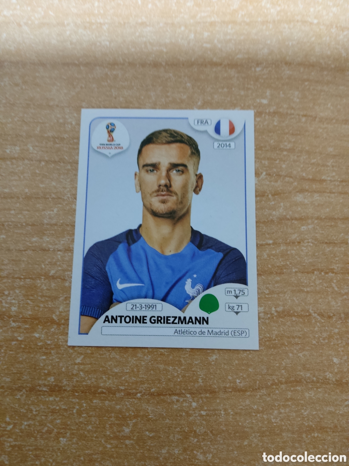 Cromos de f&uacute;tbol: 207 ANTOINE GRIEZMANN FRANCIA MUNDIAL 2018 RUSSIA