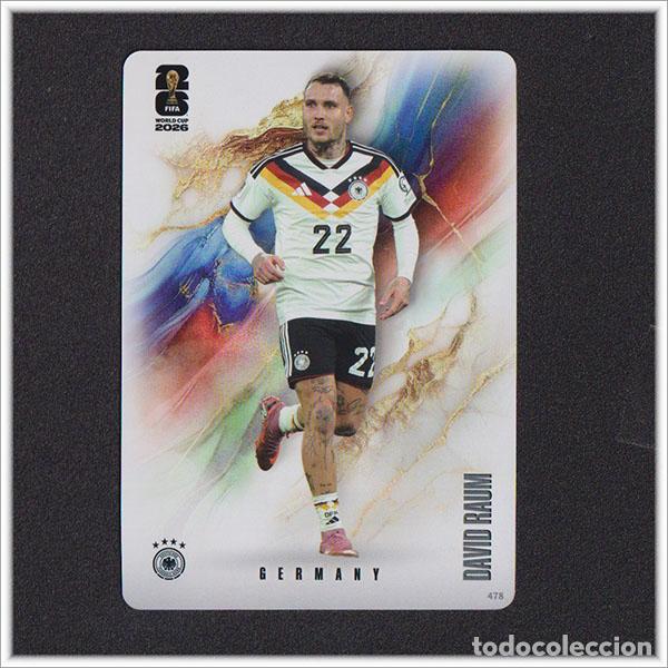Cromos de f&uacute;tbol: FIFA WORLD CUP 2026 PANINI KAYOU DAVID RAUM 478 GER ALEMANIA ALBUM COLECCI&Oacute;N MUNDIAL