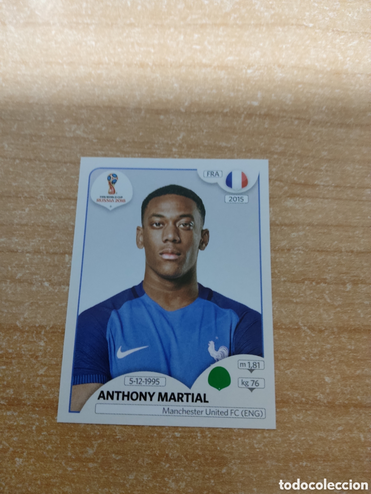 Figurine di Calcio: 211 MARTIAL FRANCIA MUNDIAL 2018 RUSSIA