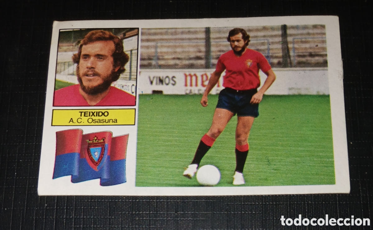 Cromos de f&uacute;tbol: Cromo Teixido A.C. Osasuna Ed. Este Liga 1982 1983 82-83 Coloca, sin pegar, nunca pegado