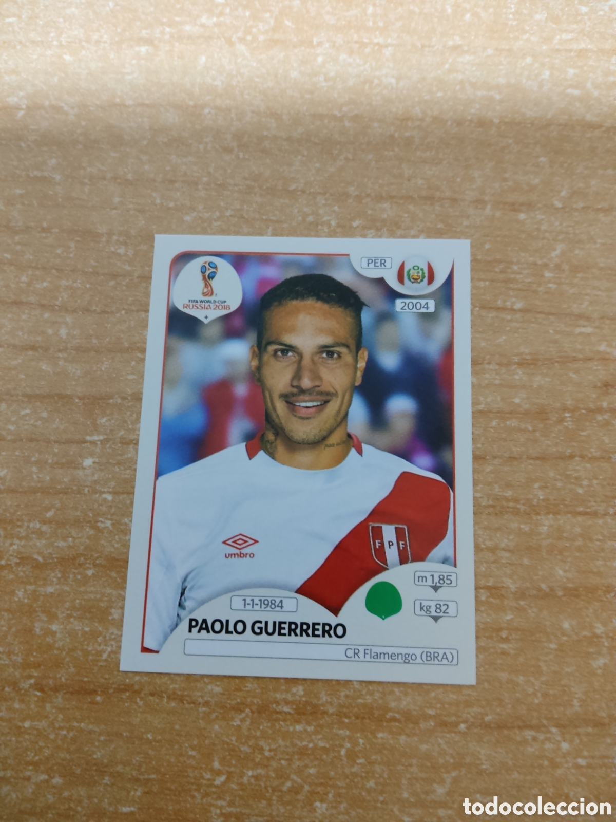 Cromos de f&uacute;tbol: 248 PAOLO GUERRERO PERU MUNDIAL 2018 RUSSIA
