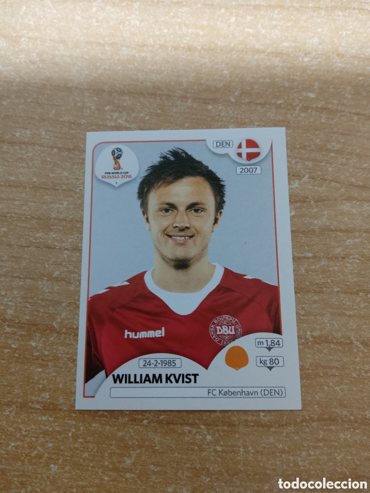 Cromos de f&uacute;tbol: 263 WILLIAM KVIST DINAMARCA MUNDIAL 2018 RUSSIA