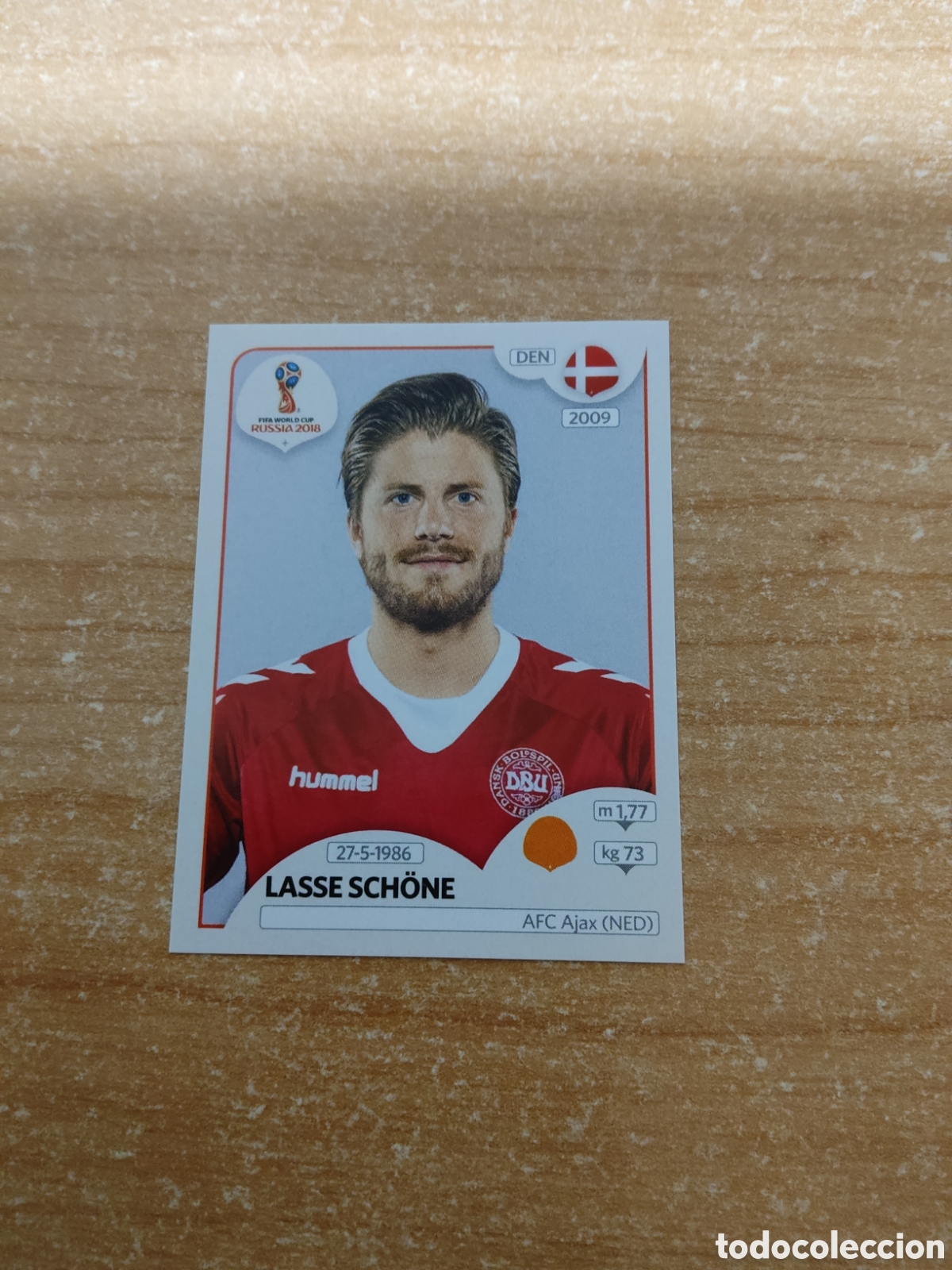 Cromos de f&uacute;tbol: 266 LASSE SCHONE DINAMARCA MUNDIAL 2018 RUSSIA