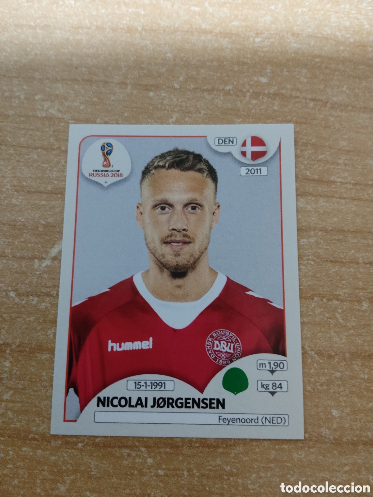 Cromos de f&uacute;tbol: 269 NICOLAI JORGENSEN DINAMARCA MUNDIAL 2018 RUSSIA