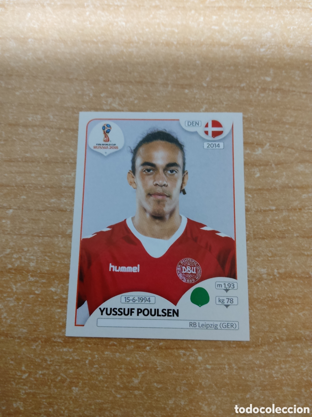 Cromos de f&uacute;tbol: 270 YUSSUF POULSEN DINAMARCA MUNDIAL 2018 RUSSIA
