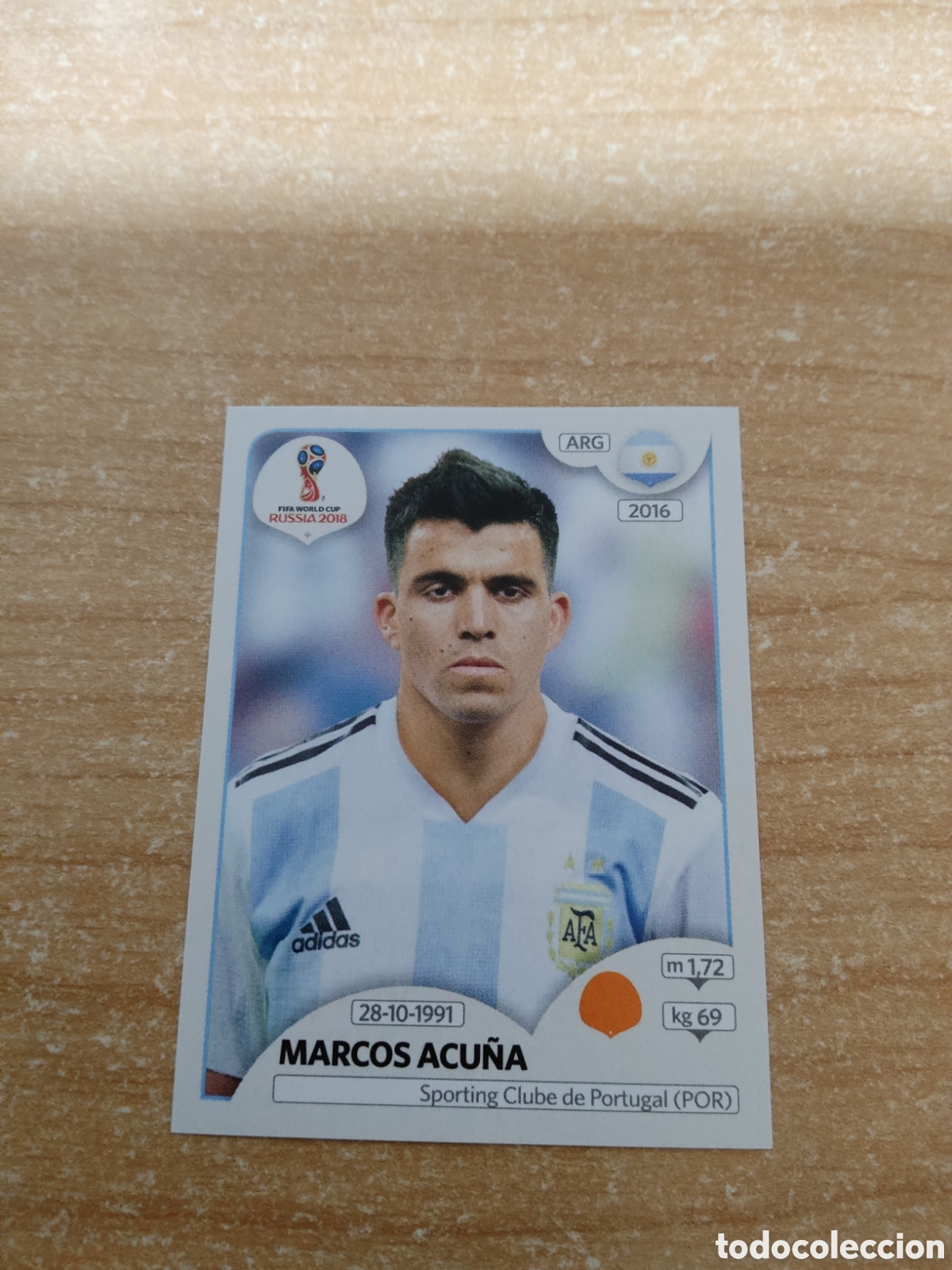 Cromos de f&uacute;tbol: 284 MARCOS ACU&Ntilde;A ARGENTINA MUNDIAL 2018 RUSSIA
