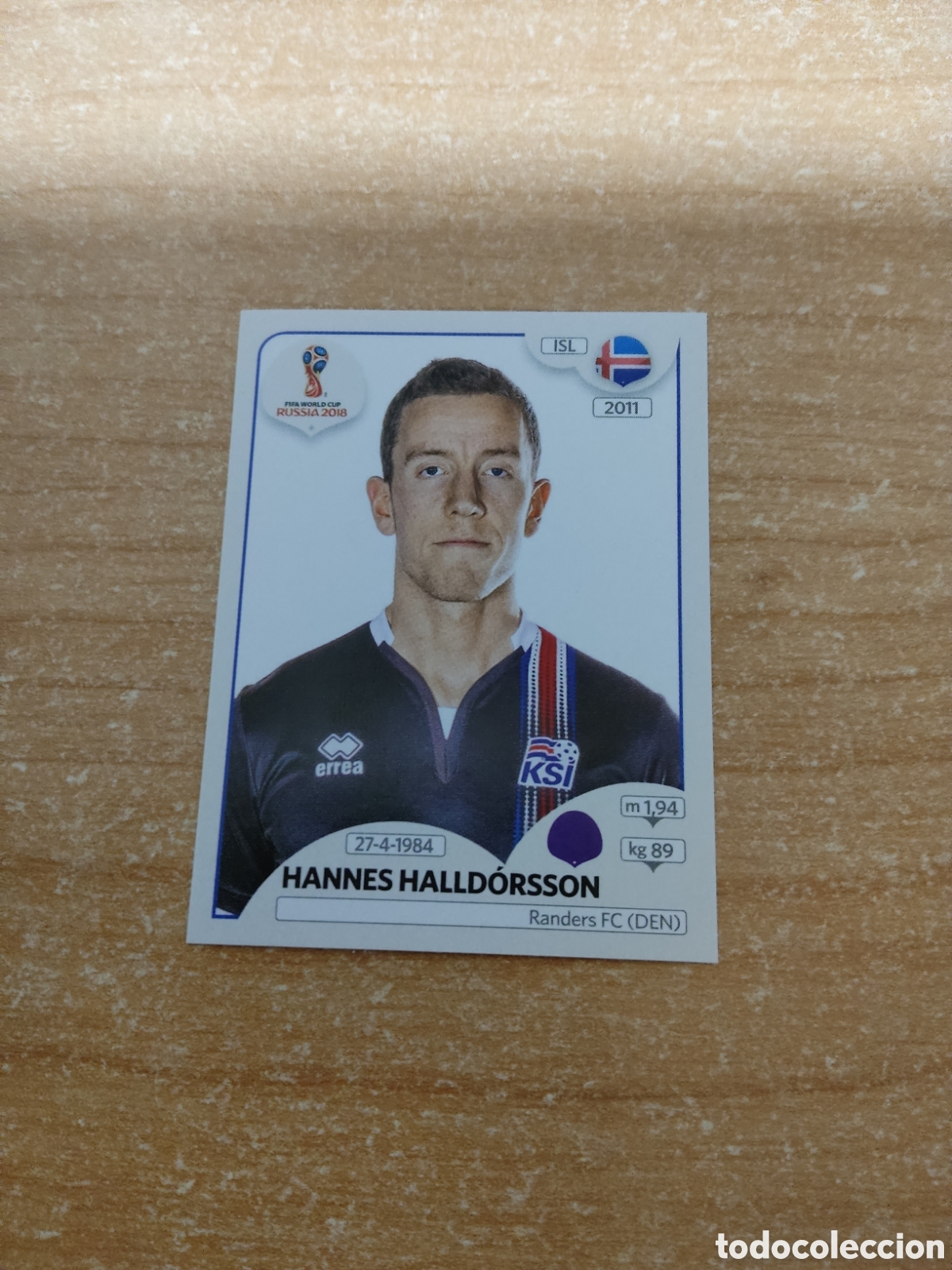 Cromos de f&uacute;tbol: 294 HANNES HALLDORSSON ISLANDIA MUNDIAL 2018 RUSSIA