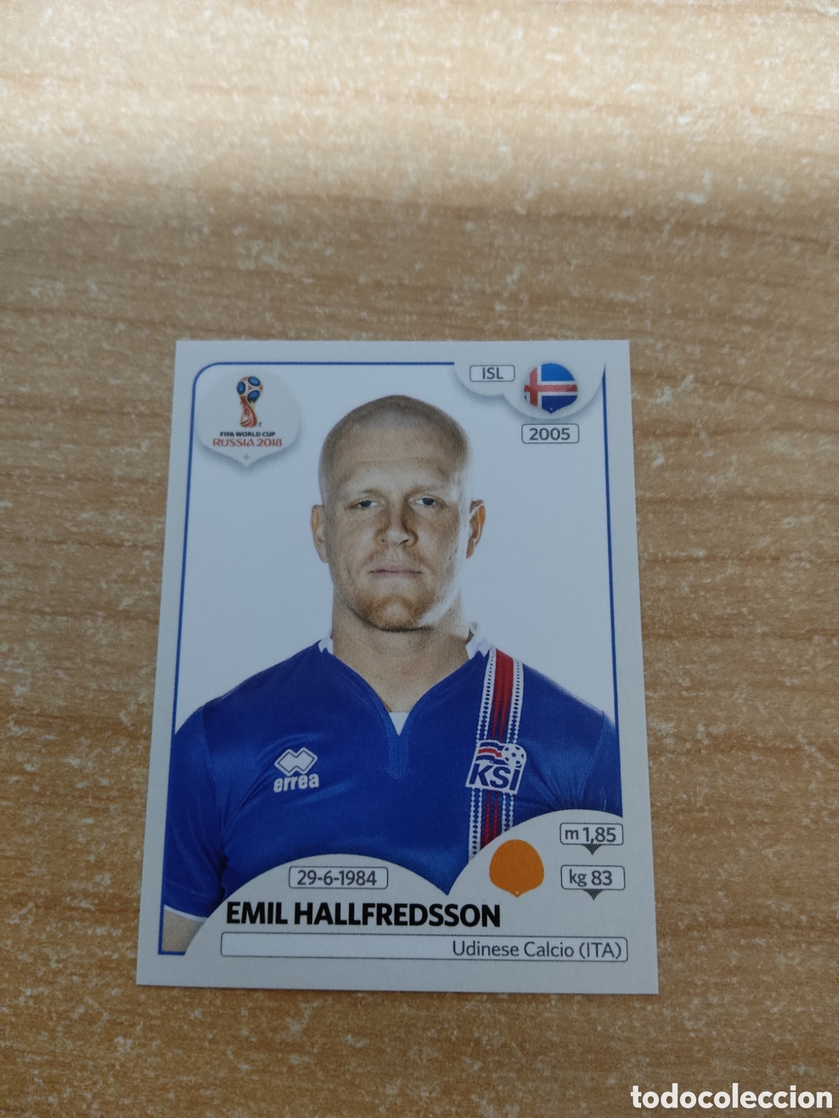 Cromos de f&uacute;tbol: 303 EMIL HALLFREDSSON ISLANDIA MUNDIAL 2018 RUSSIA